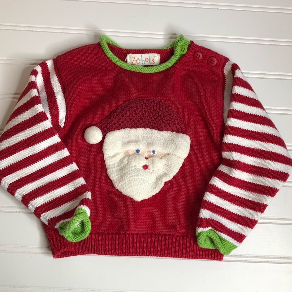 Santa Claus Christmas Sweater Boys size 18M